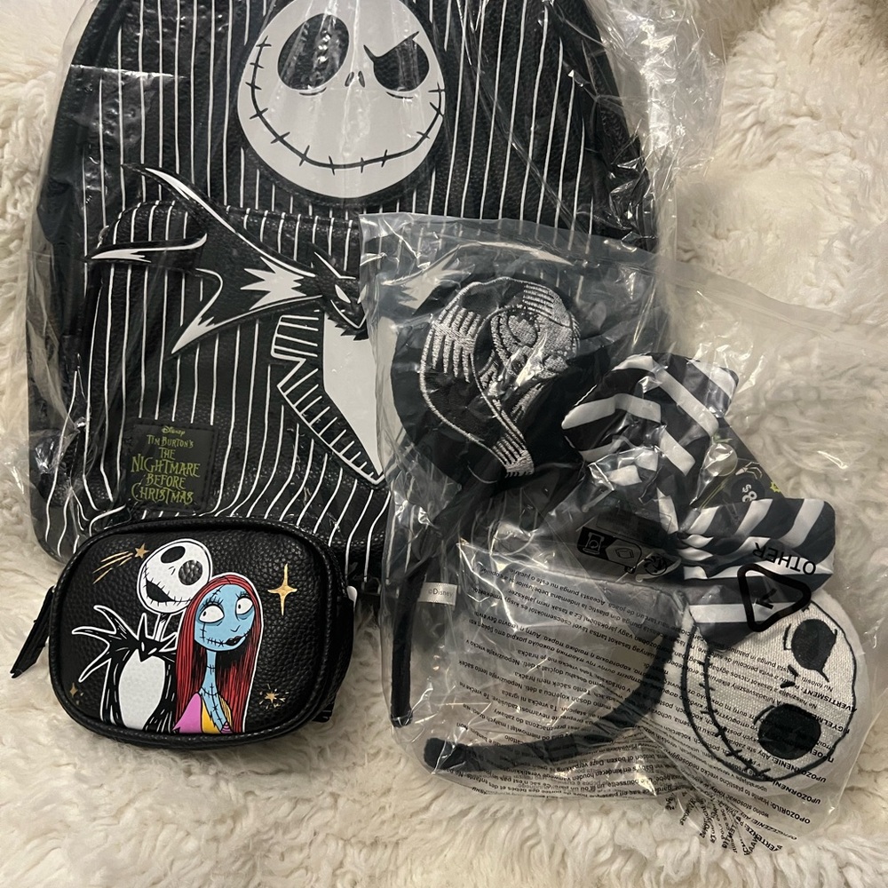 Nightmare Before Christmas Kids Accessory Set - Black and White